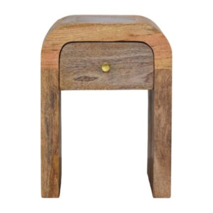 Darcy Petite Bedside with Curved Edges — Natural