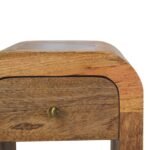 Darcy Petite Bedside with Curved Edges — Natural — product photograph