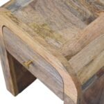Darcy Petite Bedside with Curved Edges — Natural — product photograph