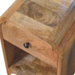Norr Petite Bedside with Drawer and Open Shelf — Natural — product photograph