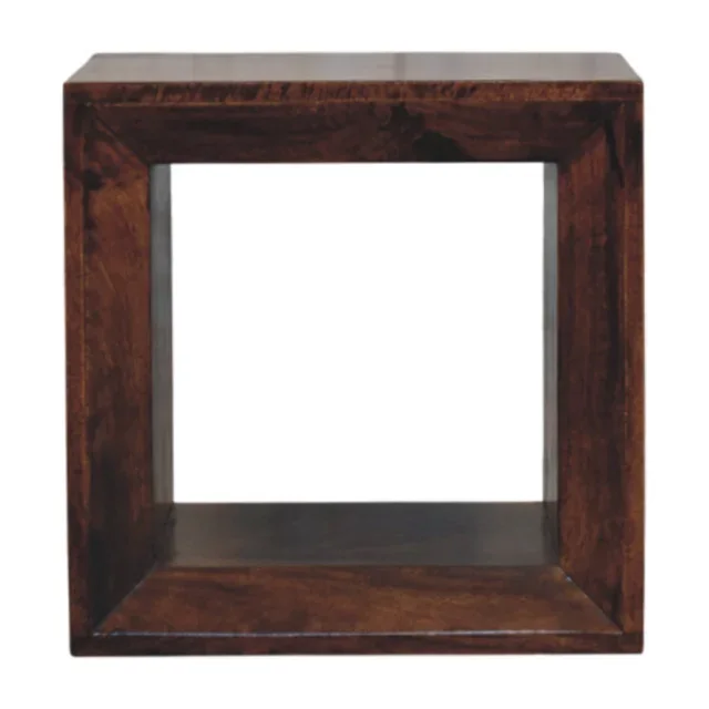 Walden Solis Open Walnut Side Table — California Walnut — alternate view