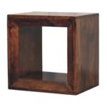 Walden Solis Open Walnut Side Table — California Walnut — product photograph