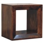 Walden Solis Open Walnut Side Table — California Walnut — product photograph