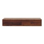 Lunar Two-Drawer Wall-Mounted Console — Chestnut · 88 × 15 cm — product photograph