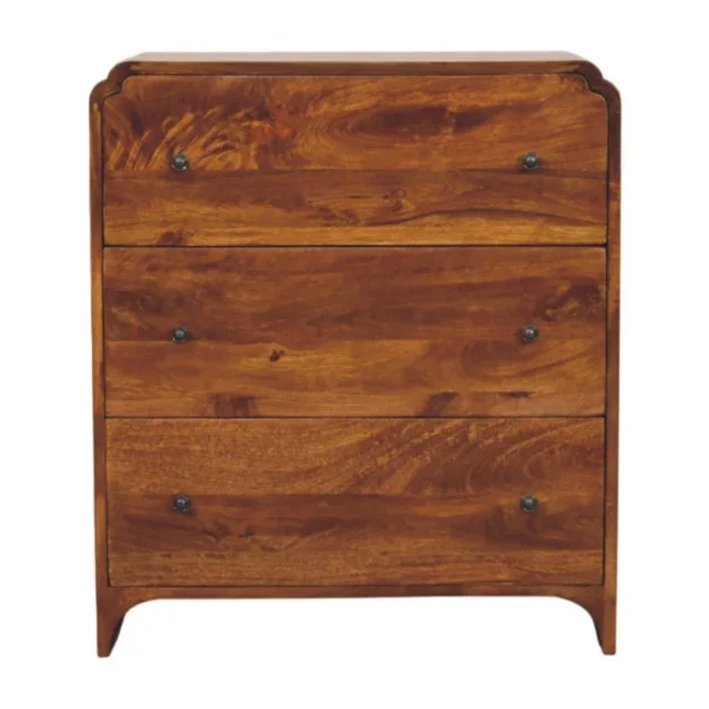 Norr Three-Drawer Chest — Chestnut — alternate view