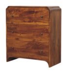 Norr Three-Drawer Chest — Chestnut — product photograph