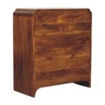 Norr Three-Drawer Chest — Chestnut — product photograph