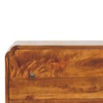 Norr Three-Drawer Chest — Chestnut — product photograph
