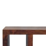 Orin Curved Media Unit — Chestnut — product photograph