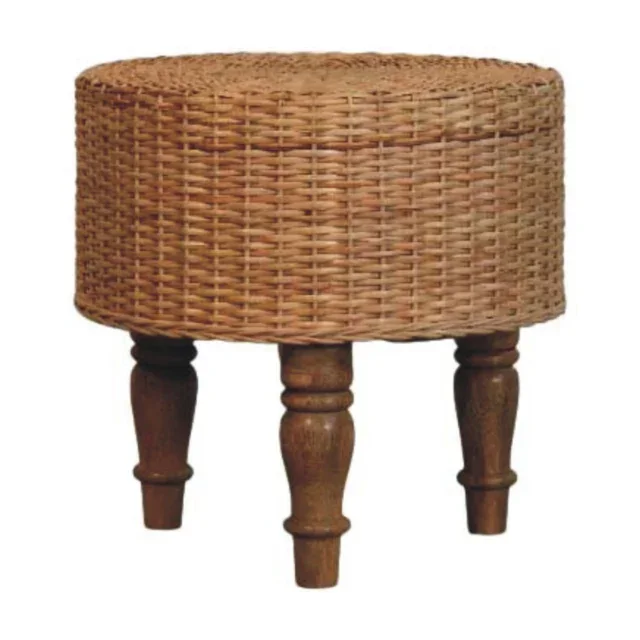 Regna Round Woven Stool — alternate view