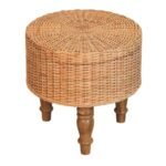 Regna Round Woven Stool — product photograph