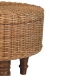 Regna Round Woven Stool — product photograph