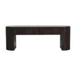 Forma Fluted Bench — Velvet Mocha — product photograph