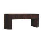 Forma Fluted Bench — Velvet Mocha — product photograph