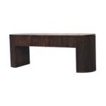 Forma Fluted Bench — Velvet Mocha — product photograph