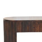 Forma Fluted Bench — Velvet Mocha — product photograph