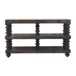 Spindle Shelf Console — Carbon Ash — product photograph