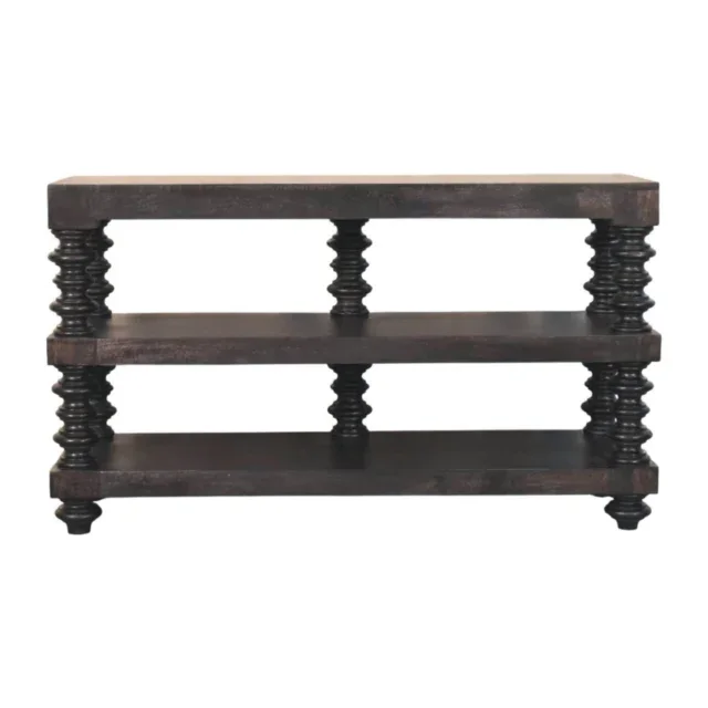 Spindle Shelf Console — Carbon Ash — alternate view