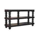 Spindle Shelf Console — Carbon Ash — product photograph