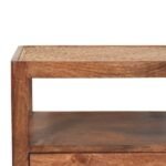 Saffron Rattan Bedside — Honey Caramel — product photograph