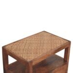 Saffron Rattan Bedside — Honey Caramel — product photograph
