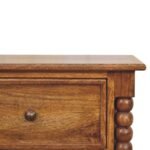 Spindle Harper Bedside — Amber Oak — product photograph