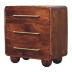 Lina Rounded Three-Drawer Chest — product photograph