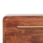 Lina Rounded Three-Drawer Chest — product photograph