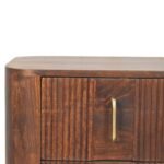 Marlow Fluted Bedside — California Walnut — product photograph