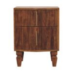 Lova Bedside Unit — Winewood Oak — product photograph