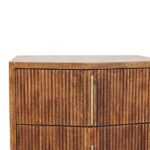 Lova Bedside Unit — Winewood Oak — product photograph