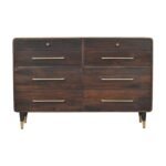 Valen Six-Drawer Chest — Velvet Mocha — product photograph