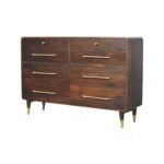 Valen Six-Drawer Chest — Velvet Mocha — product photograph