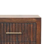 Berg Two-Drawer Bedside — Velvet Mocha — product photograph