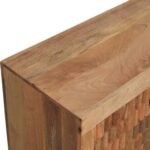 Klint Carved Block Cabinet — Golden Teak — product photograph