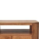 Briarwood Fluted Coffee Table — Golden Teak — product photograph