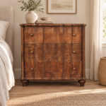 Lume Roasted Panel Chest — Roasted Almond — styled interior