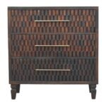 Klint Carved Drawer Chest — Velvet Mocha — product photograph