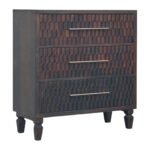 Klint Carved Drawer Chest — Velvet Mocha — product photograph