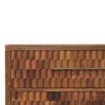 Klint Carved Storage Chest — Golden Teak — product photograph
