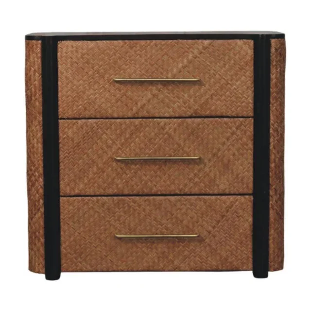 Haven Weave Three-Drawer Chest — alternate view