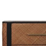 Haven Weave Three-Drawer Chest — product photograph