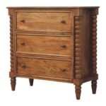 Spindle Chest of Drawers — Amber Oak — product photograph