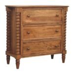 Spindle Chest of Drawers — Amber Oak — product photograph