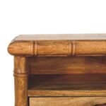 Bambu Open Bedside — Amber Oak — product photograph
