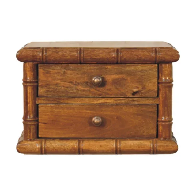 Bambu Bedside — Amber Oak — alternate view