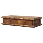 Bambu Wall-Mounted Console — Amber Oak — product photograph