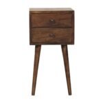 Nord Two-Drawer Bedside — Classic Grey — product photograph