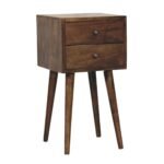 Nord Two-Drawer Bedside — Classic Grey — product photograph