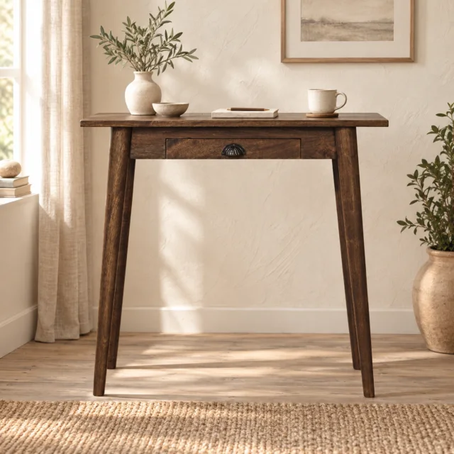 Nord Writing Desk — Classic Grey — styled interior